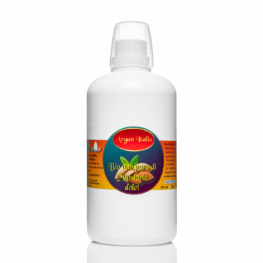 Olio di mandorle dolci naturale al 100% certificato marca Argan Italia divisione cosmetica di Fitokem srl